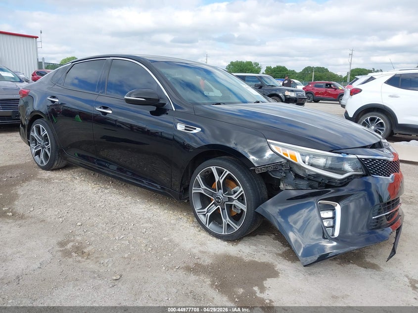 2018 Kia Optima VIN 5XXGT4L38JG196563 IAAI salvage auction — FRONT END, Salvage (Kansas), sold $700 on 2026-07-10 (photo 1)