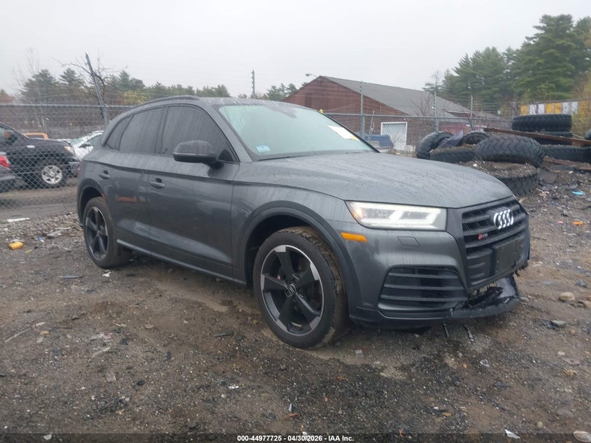 2019 Audi Sq5 VIN WA1B4AFY1K2025605 IAAI salvage auction — FRONT END, Salvage (Massachusetts), sold $5,900 on 2026-07-31 (photo 1)