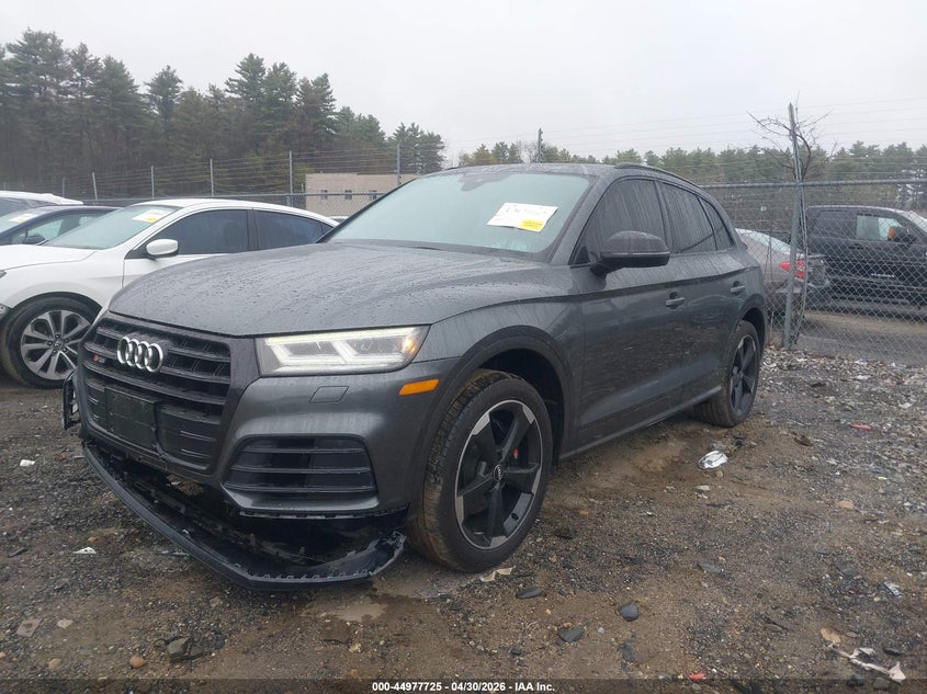 2019 Audi Sq5 VIN WA1B4AFY1K2025605 IAAI salvage auction — FRONT END, Salvage (Massachusetts), sold $5,900 on 2026-07-31 (photo 2)