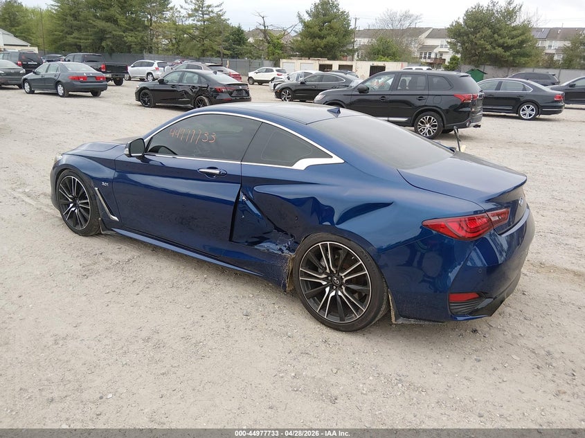2018 Infiniti Q60 VIN JN1EV7EKXJM342871 IAAI salvage auction — LEFT SIDE, Salvage Title, sold $6,500 on 2026-07-28 (photo 3)