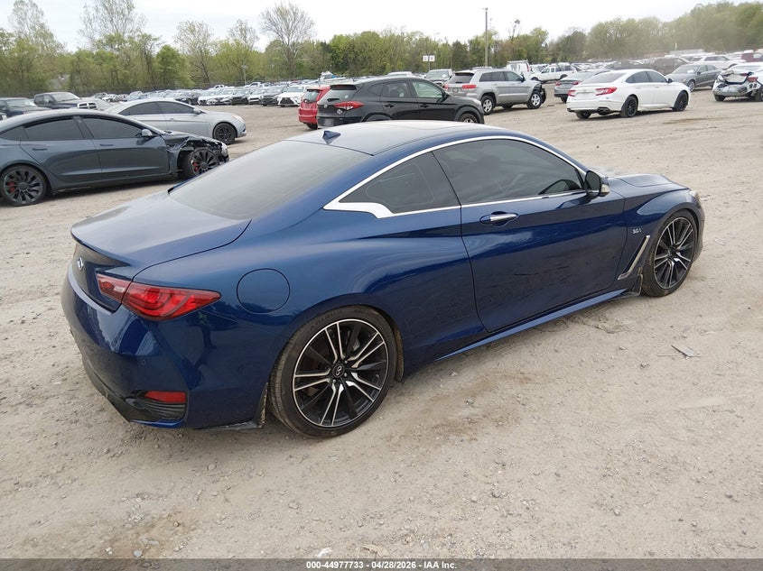2018 Infiniti Q60 VIN JN1EV7EKXJM342871 IAAI salvage auction — LEFT SIDE, Salvage Title, sold $6,500 on 2026-07-28 (photo 4)