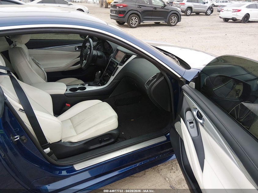 2018 Infiniti Q60 VIN JN1EV7EKXJM342871 IAAI salvage auction — LEFT SIDE, Salvage Title, sold $6,500 on 2026-07-28 (photo 5)