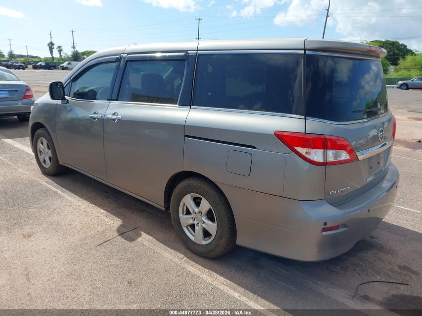2012 Nissan Quest VIN JN8AE2KP0C9033337 IAAI salvage auction — UNKNOWN, Salvage (Hawaii), sold $250 on 2026-08-01 (photo 3)