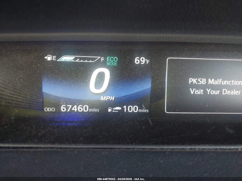 2019 Toyota Mirai VIN JTDBVRBD0KA005677 IAAI salvage auction — RIGHT SIDE, Salvage Title, sold $225 on 2026-07-08 (photo 7)