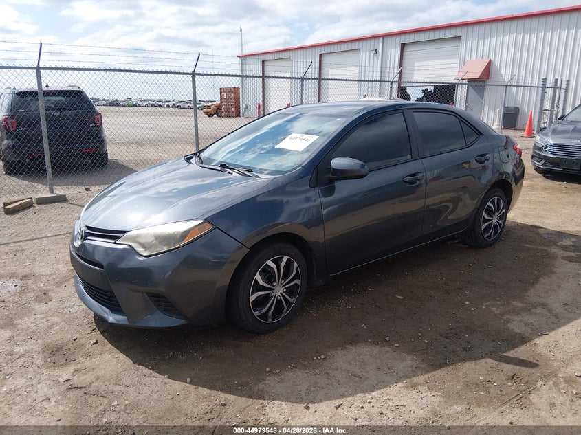 2016 Toyota Corolla VIN 5YFBURHE0GP534732 IAAI salvage auction — HAIL, Salvage Title, sold $1,550 on 2026-07-31 (photo 2)