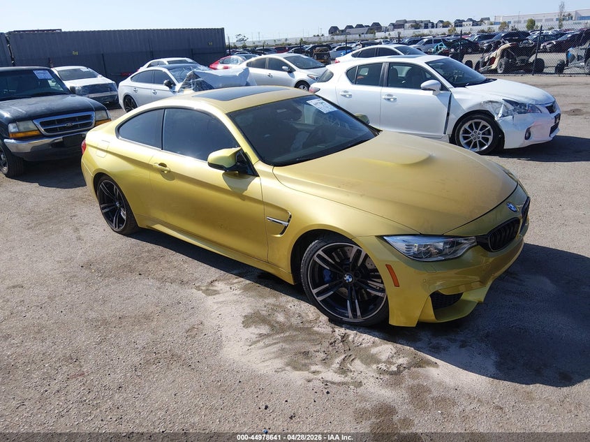 2015 BMW M4 VIN WBS3R9C59FK331681 IAAI salvage auction — FRONT END, Salvage (Illinois), sold $13,800 on 2026-08-22 (photo 1)