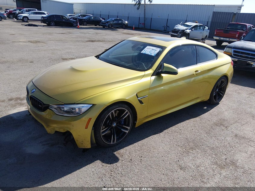 2015 BMW M4 VIN WBS3R9C59FK331681 IAAI salvage auction — FRONT END, Salvage (Illinois), sold $13,800 on 2026-08-22 (photo 2)