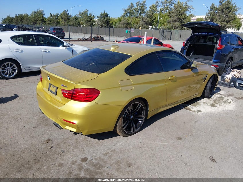 2015 BMW M4 VIN WBS3R9C59FK331681 IAAI salvage auction — FRONT END, Salvage (Illinois), sold $13,800 on 2026-08-22 (photo 4)