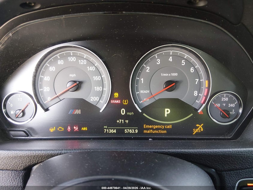 2015 BMW M4 VIN WBS3R9C59FK331681 IAAI salvage auction — FRONT END, Salvage (Illinois), sold $13,800 on 2026-08-22 (photo 7)