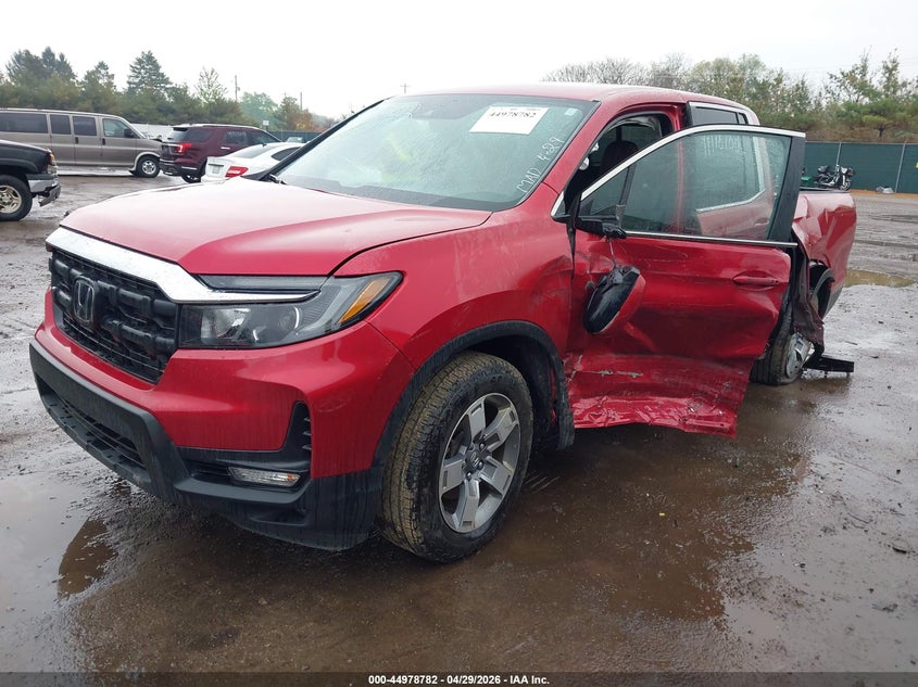 2025 Honda Ridgeline VIN 5FPYK3F54SB032155 IAAI salvage auction — LEFT SIDE, Salvage (Indiana), sold $9,800 on 2026-07-28 (photo 2)