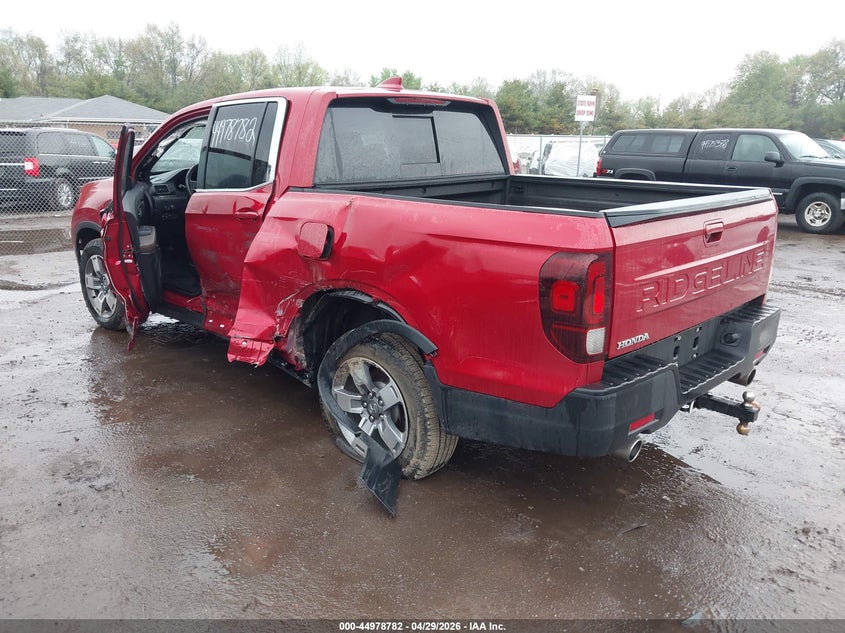 2025 Honda Ridgeline VIN 5FPYK3F54SB032155 IAAI salvage auction — LEFT SIDE, Salvage (Indiana), sold $9,800 on 2026-07-28 (photo 3)