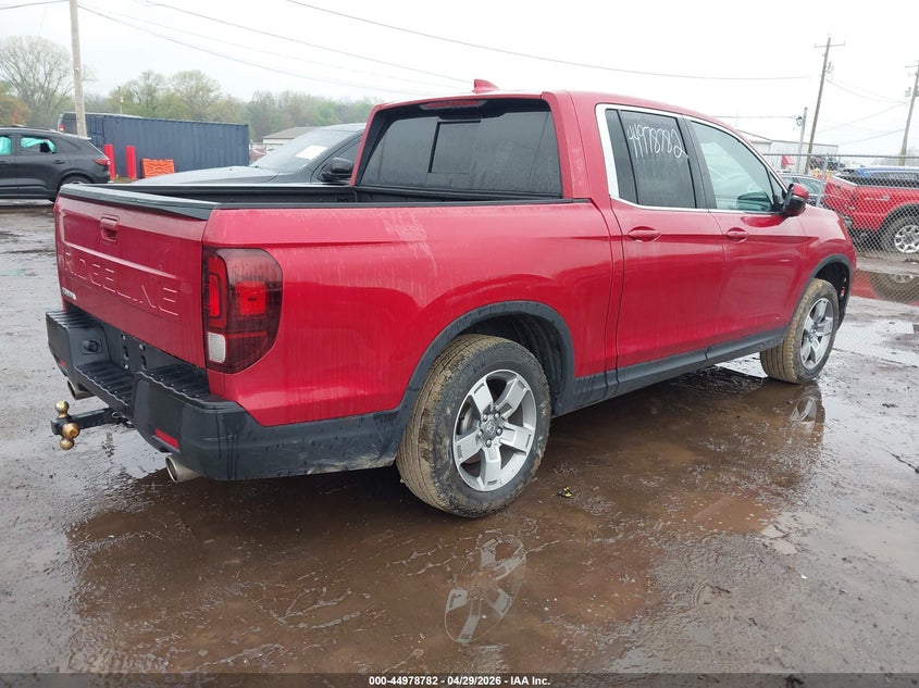 2025 Honda Ridgeline VIN 5FPYK3F54SB032155 IAAI salvage auction — LEFT SIDE, Salvage (Indiana), sold $9,800 on 2026-07-28 (photo 4)
