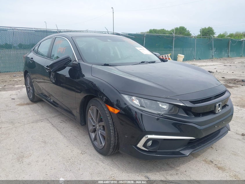 2019 Honda Civic VIN 19XFC1F31KE007865 IAAI salvage auction — HAIL, Salvage (Ohio), sold $25 on 2026-07-12 (photo 1)
