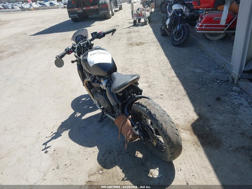 2024 Triumph motorcycle Bonneville VIN SMTD53HL9RTBP6838 IAAI salvage auction — SIDE, Salvage (California), sold $3,850 on 2026-07-29 (photo 3)