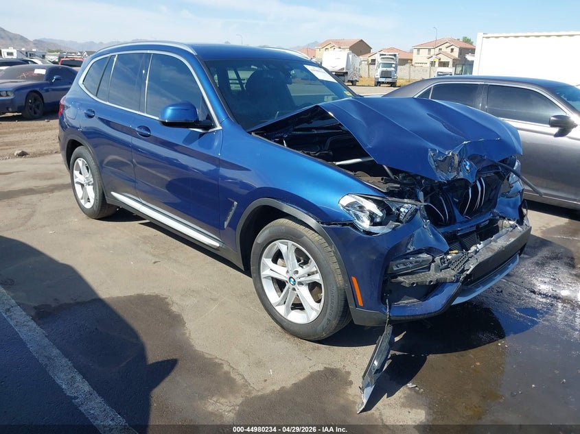 2020 BMW X3 VIN 5UXTY3C02L9C63305 IAAI salvage auction — FRONT END, Salvage (Arizona), sold $5,725 on 2026-07-07 (photo 1)