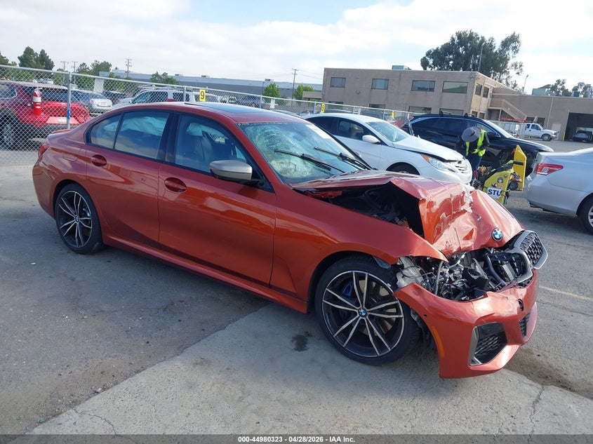 2021 BMW 3er VIN WBA5U7C07MFK06978 IAAI salvage auction — FRONT & REAR, Salvage (California), sold $12,150 on 2026-07-13 (photo 1)