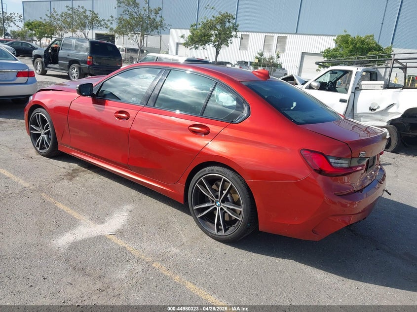 2021 BMW 3er VIN WBA5U7C07MFK06978 IAAI salvage auction — FRONT & REAR, Salvage (California), sold $12,150 on 2026-07-13 (photo 3)