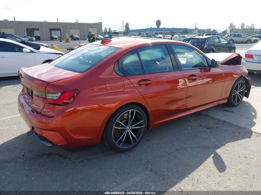 2021 BMW 3er VIN WBA5U7C07MFK06978 IAAI salvage auction — FRONT & REAR, Salvage (California), sold $12,150 on 2026-07-13 (photo 4)