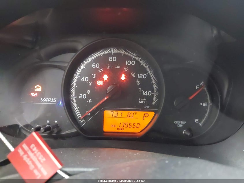 2016 Toyota Yaris VIN VNKKTUD31GA063941 IAAI salvage auction — FRONT END, Salvage Title, sold $1,300 on 2026-07-10 (photo 7)