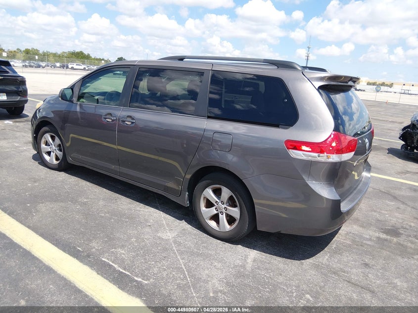2013 Toyota Sienna VIN 5TDKK3DC3DS353246 IAAI salvage auction — WATER/FLOOD, Rebuildable (Florida), sold $1,400 on 2026-07-16 (photo 3)