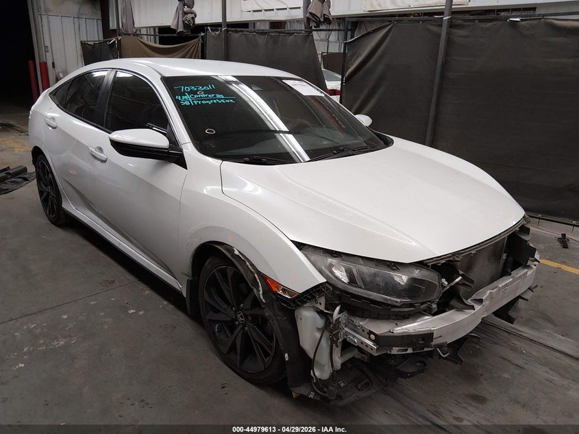 2019 Honda Civic VIN 2HGFC2F85KH603018 IAAI salvage auction — FRONT & REAR, Salvage Title, sold $4,100 on 2026-08-21 (photo 1)