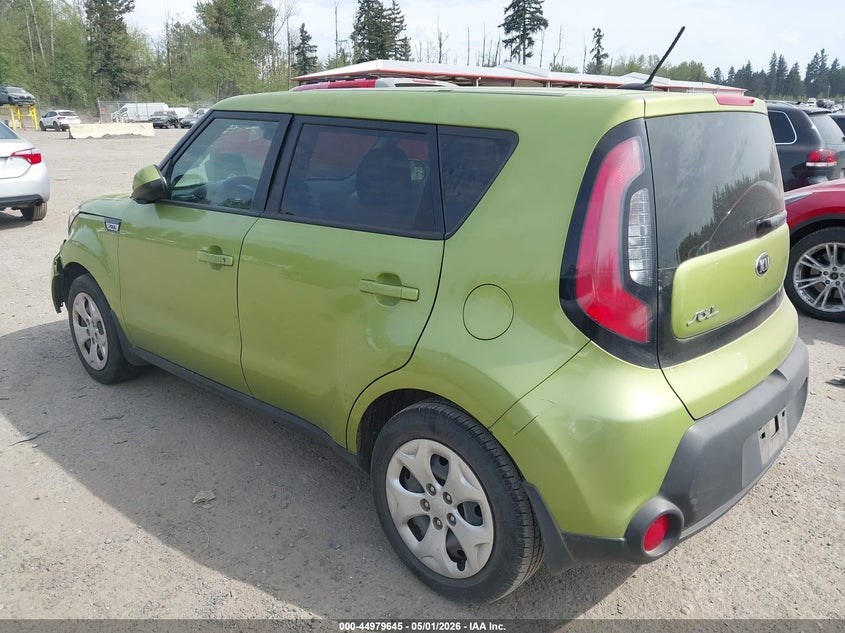2015 Kia Soul VIN KNDJN2A25F7785553 IAAI salvage auction — NORMAL WEAR, Clear-Dealer Only (Montana), sold $600 on 2026-07-15 (photo 3)