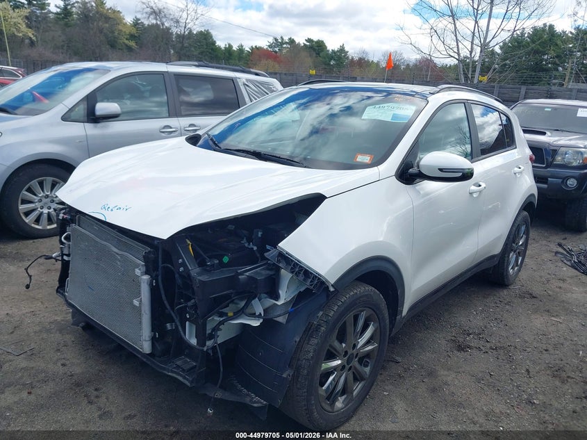 2022 Kia Sportage VIN KNDP6CAC6N7016628 IAAI salvage auction — FRONT END, Salvage (Massachusetts), sold $4,450 on 2026-07-31 (photo 2)