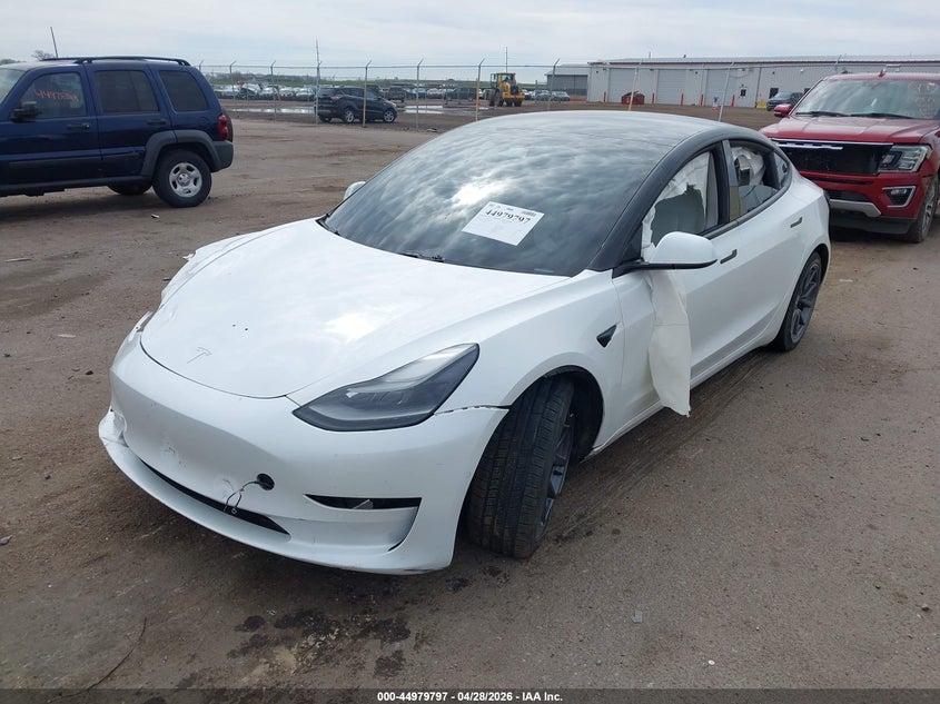 2021 Tesla Model 3 VIN 5YJ3E1EB1MF961017 IAAI salvage auction — RIGHT FRONT, Regular (South Dakota), sold $4,650 on 2026-07-09 (photo 2)