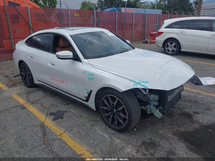 2022 BMW 4er VIN WBA63AV08NFM77146 IAAI salvage auction — FRONT END, Salvage (California), sold $16,050 on 2026-07-07 (photo 1)