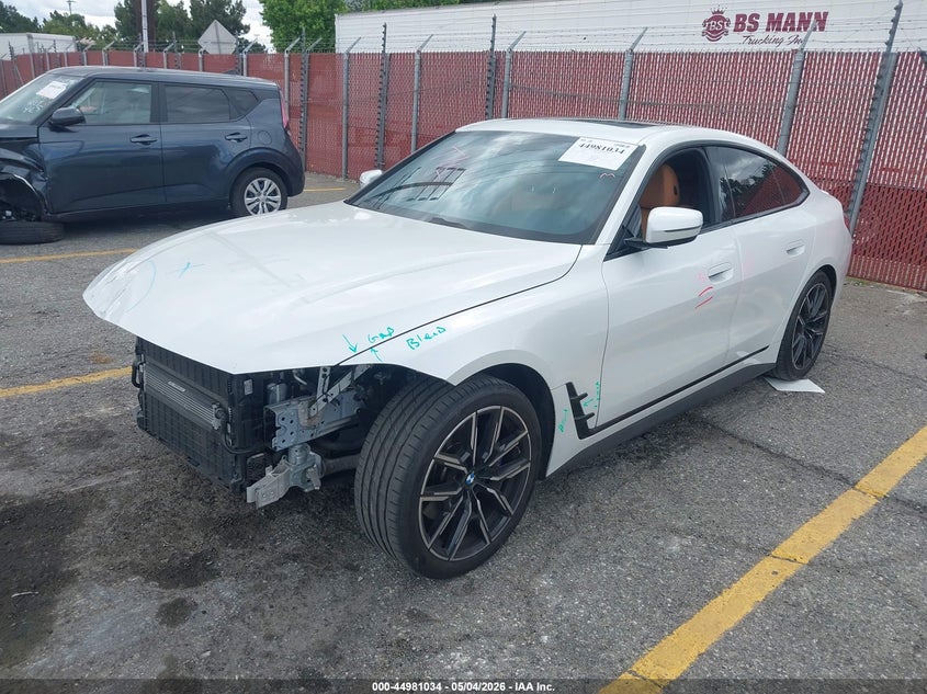 2022 BMW 4er VIN WBA63AV08NFM77146 IAAI salvage auction — FRONT END, Salvage (California), sold $16,050 on 2026-07-07 (photo 2)