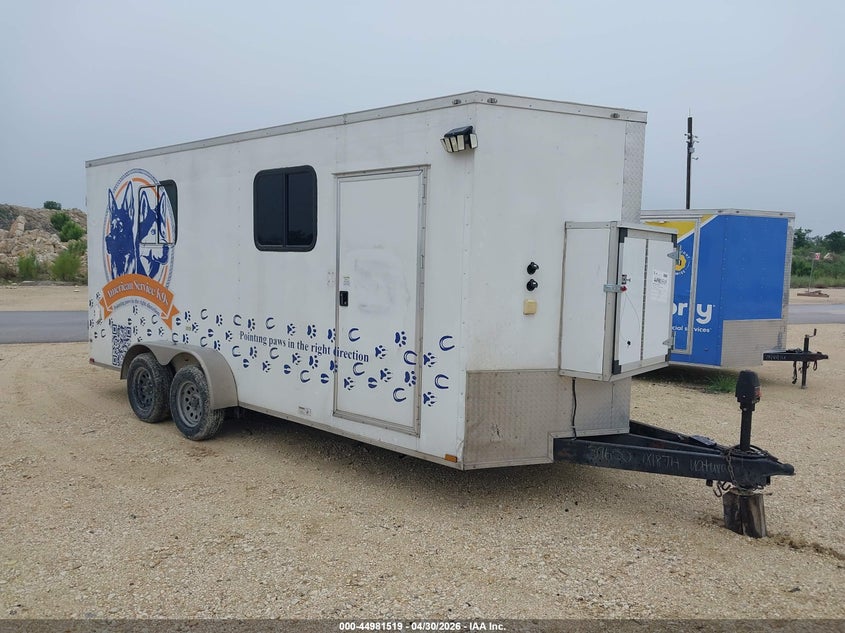 2023 Quality cargo Enclosed cargo VIN 50ZBE1829PP039655 IAAI salvage auction — Unknown, Original (Texas), sold $2,700 on 2026-10-07 (photo 1)
