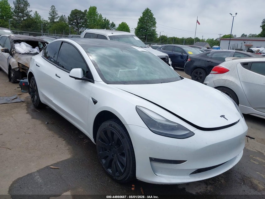 2021 Tesla Model 3 VIN 5YJ3E1EB6MF993011 IAAI salvage auction — MECHANICAL, Wait Title, sold $6,200 on 2026-07-26 (photo 1)