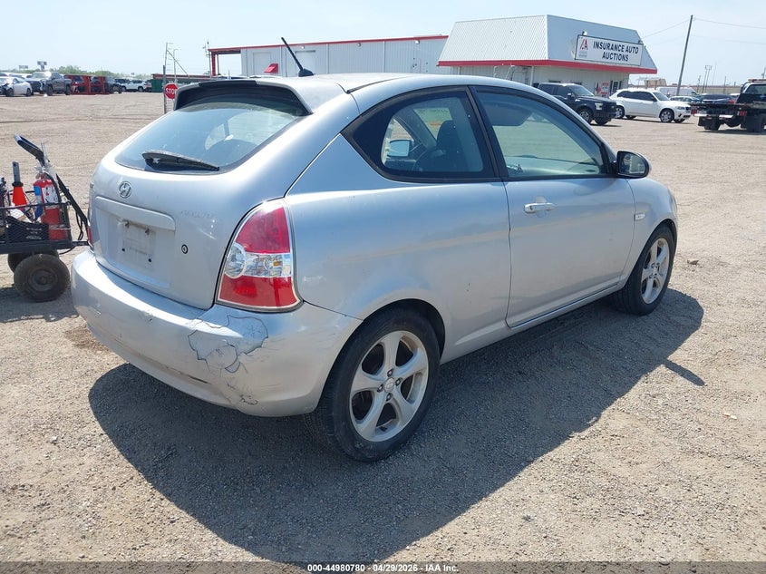 2007 Hyundai Accent VIN KMHCN36C17U044024 IAAI salvage auction — LEFT SIDE, Salvage (Texas), sold $200 on 2026-07-07 (photo 4)