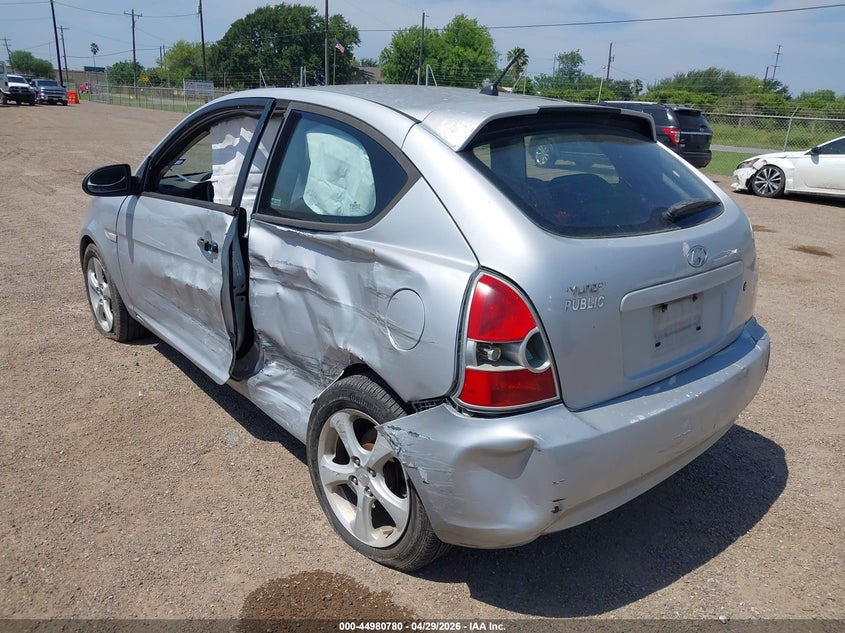 2007 Hyundai Accent VIN KMHCN36C17U044024 IAAI salvage auction — LEFT SIDE, Salvage (Texas), sold $200 on 2026-07-07 (photo 6)