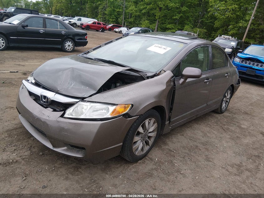 2010 Honda Civic VIN 2HGFA1F8XAH523549 IAAI salvage auction — FRONT & REAR, Salvage (Idaho), sold $475 on 2026-07-31 (photo 2)