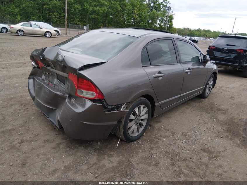 2010 Honda Civic VIN 2HGFA1F8XAH523549 IAAI salvage auction — FRONT & REAR, Salvage (Idaho), sold $475 on 2026-07-31 (photo 4)