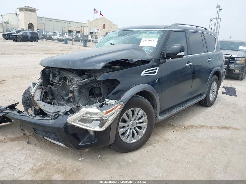 2018 Nissan Armada VIN JN8AY2ND6J9053548 IAAI salvage auction — FRONT & REAR, Salvage Title, sold $1,800 on 2026-07-06 (photo 2)