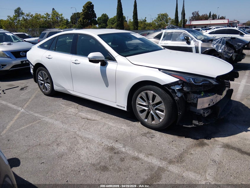 2023 Toyota Mirai VIN JTDAAAAAXPA010599 IAAI salvage auction — FRONT & REAR, Salvage Title, sold $1,700 on 2026-07-30 (photo 1)
