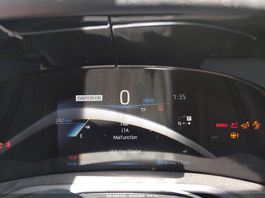 2023 Toyota Mirai VIN JTDAAAAAXPA010599 IAAI salvage auction — FRONT & REAR, Salvage Title, sold $1,700 on 2026-07-30 (photo 7)