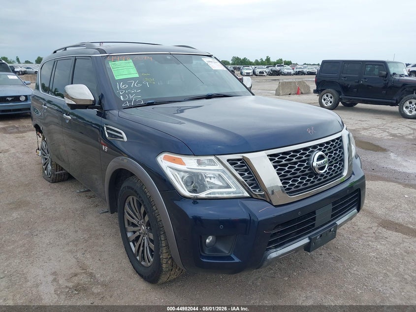 2018 Nissan Armada VIN JN8AY2NF3J9332859 IAAI salvage auction — REAR END, Original (Texas), sold $4,700 on 2026-07-29 (photo 1)