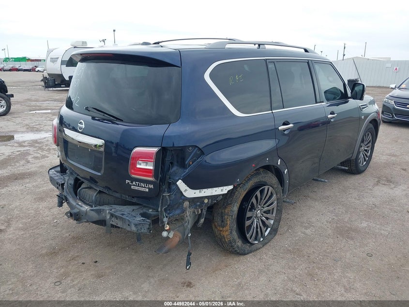 2018 Nissan Armada VIN JN8AY2NF3J9332859 IAAI salvage auction — REAR END, Original (Texas), sold $4,700 on 2026-07-29 (photo 4)