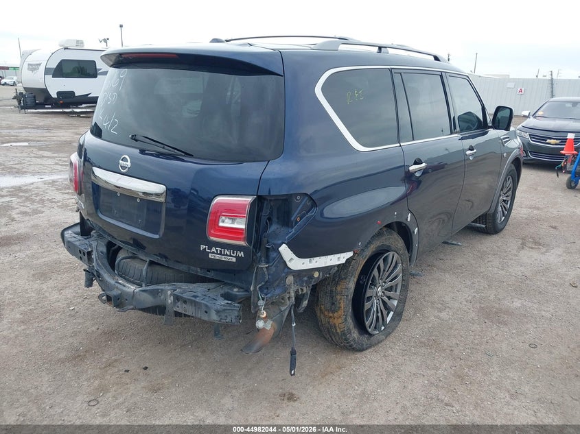 2018 Nissan Armada VIN JN8AY2NF3J9332859 IAAI salvage auction — REAR END, Original (Texas), sold $4,700 on 2026-07-29 (photo 6)