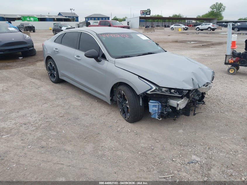 2023 Kia K5 VIN 5XXG64J23PG176666 IAAI salvage auction — LEFT FRONT, Salvage (Texas), sold $3,650 on 2026-07-08 (photo 1)