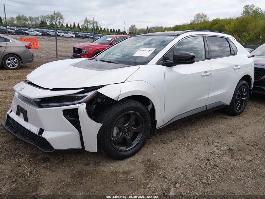 2026 Toyota Bz4x VIN JTMBDAFB8TA007384 IAAI salvage auction — FRONT END, Salvage (Illinois), sold $11,750 on 2026-07-09 (photo 2)