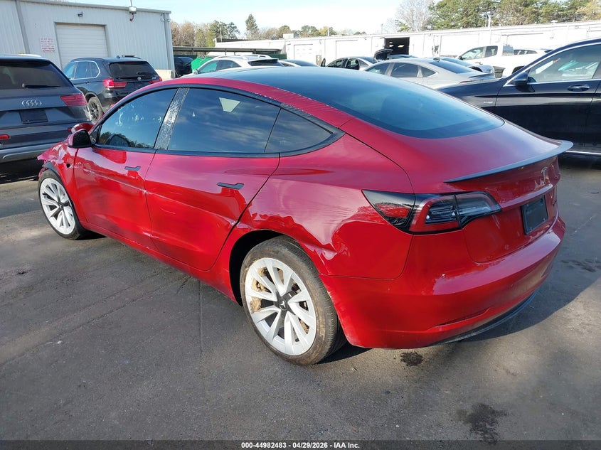 2023 Tesla Model 3 VIN 5YJ3E1EA2PF436978 IAAI salvage auction — SIDE, Mv-907A (New York), sold $5,050 on 2026-07-28 (photo 3)