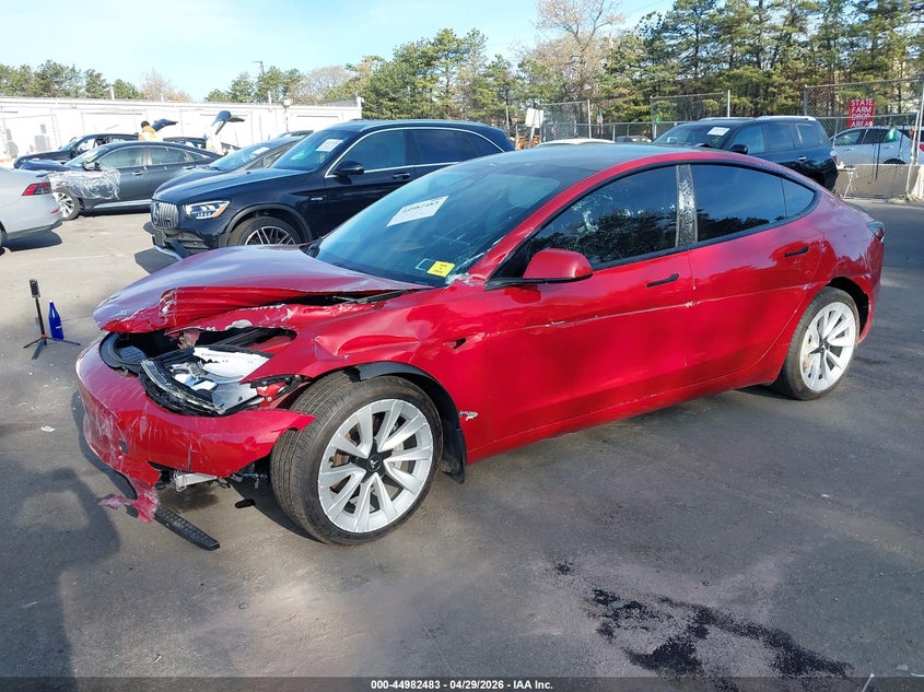 2023 Tesla Model 3 VIN 5YJ3E1EA2PF436978 IAAI salvage auction — SIDE, Mv-907A (New York), sold $5,050 on 2026-07-28 (photo 6)