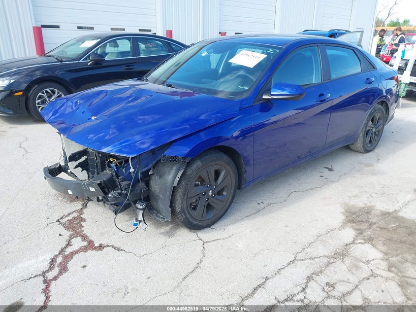 2022 Hyundai Elantra VIN KMHLM4AG4NU219642 IAAI salvage auction — FRONT END, Salvage (Illinois), sold $2,600 on 2026-07-07 (photo 2)