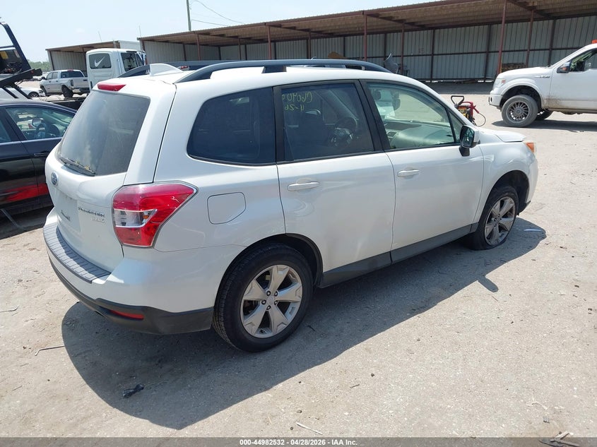 2016 Subaru Forester VIN JF2SJADC0GH562915 IAAI salvage auction — LEFT FRONT, Salvage (Texas), sold $1,375 on 2026-07-15 (photo 4)