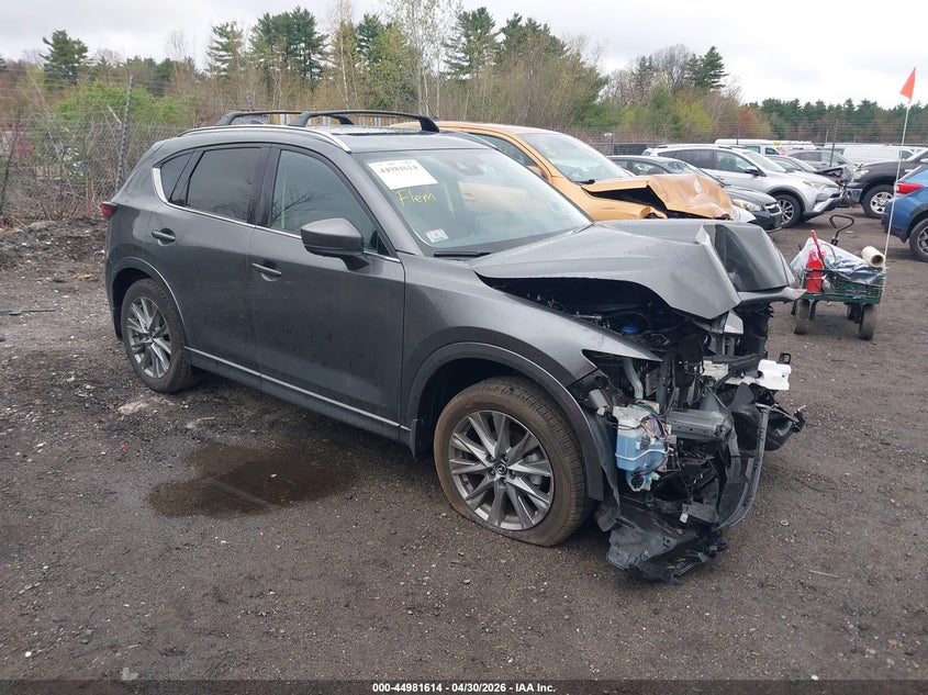 2025 Mazda Cx-5 VIN JM3KFBEM3S0728355 IAAI salvage auction — FRONT END, Salvage (Massachusetts), sold $6,600 on 2026-07-17 (photo 1)