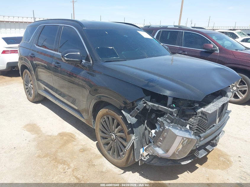 2025 Hyundai Palisade VIN KM8R7DGEXSU888887 IAAI salvage auction — FRONT END, Original (Texas), sold $15,300 on 2026-07-21 (photo 1)